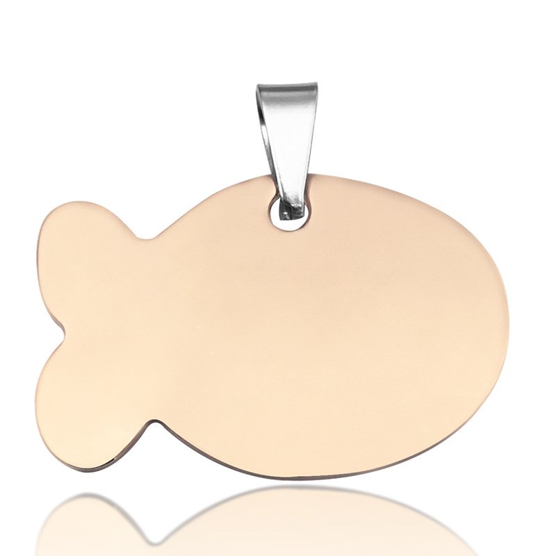 Hot Sales Customized Logo Metal Blank Stainless Steel Sublimation Pets ID Necklace Metal Blank Dog Tags