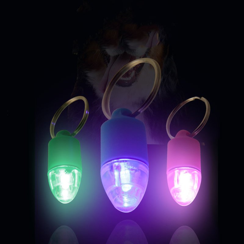 anti lost small evening running jogging safety clip on light LED flashing outdoor walking dog pendant pet accessory for collar