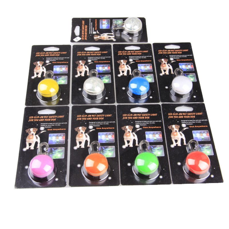 anti lost small evening running jogging safety clip on light LED flashing outdoor walking dog pendant pet accessory for collar