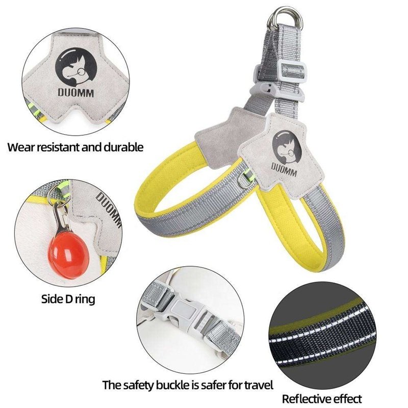 2024 New Style Hot Selling Adjustable Dog Safety Harness Set Luxury Custom Pet Harnesses For Dog And Cat