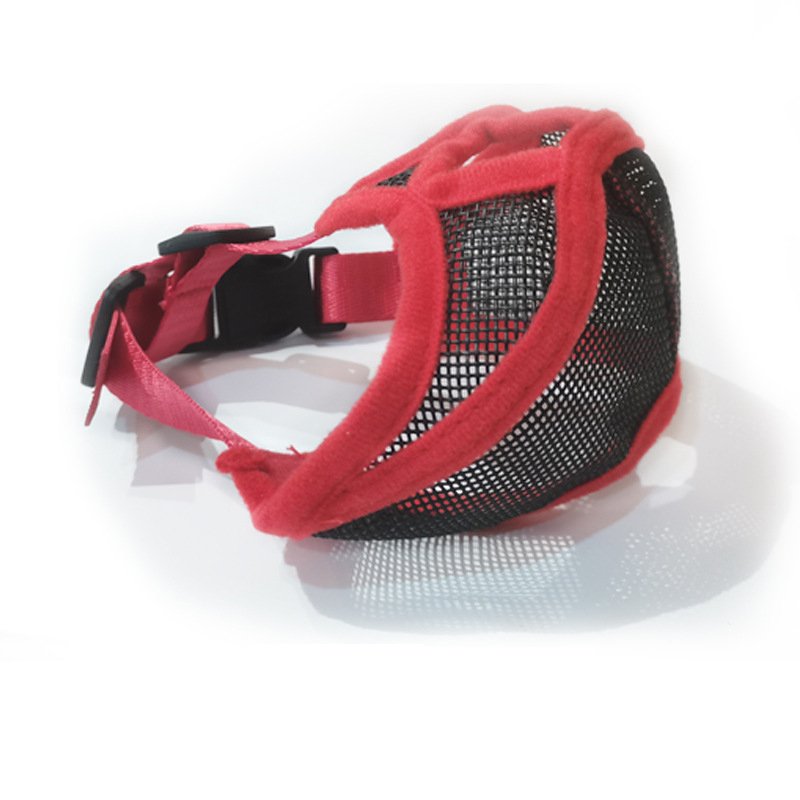 breathable anti-dropping pet muzzles face shield accessories short snout dog mouth safety guard for large France bulldog