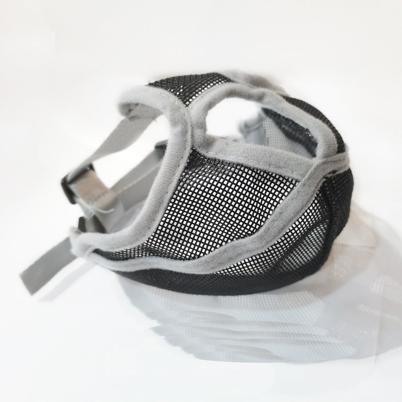 breathable anti-dropping pet muzzles face shield accessories short snout dog mouth safety guard for large France bulldog