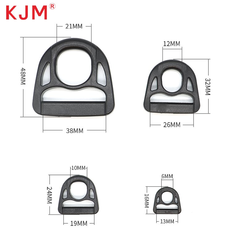 Customized Logo OEM ODM Accept POM Tactical Plastic D Ring Buckle for Dogs Collar Harness Vest