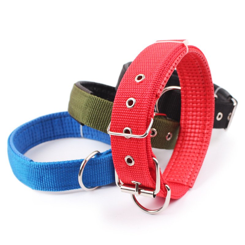 Solid Dog Collars Nylon Dog Collar For Small Medium Large Dogs Pet Collars