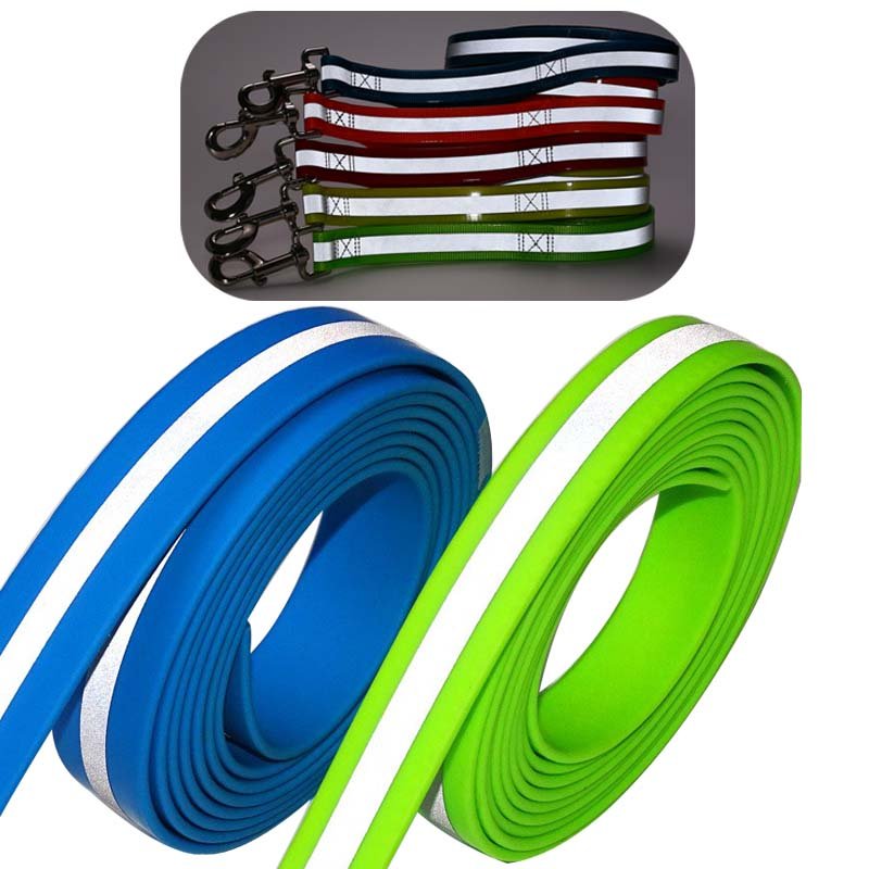 20mm 2.5cm high tensile pulling strength visible tpu pvc plastic coating rainbow gray reflective strap polyester nylon webbing