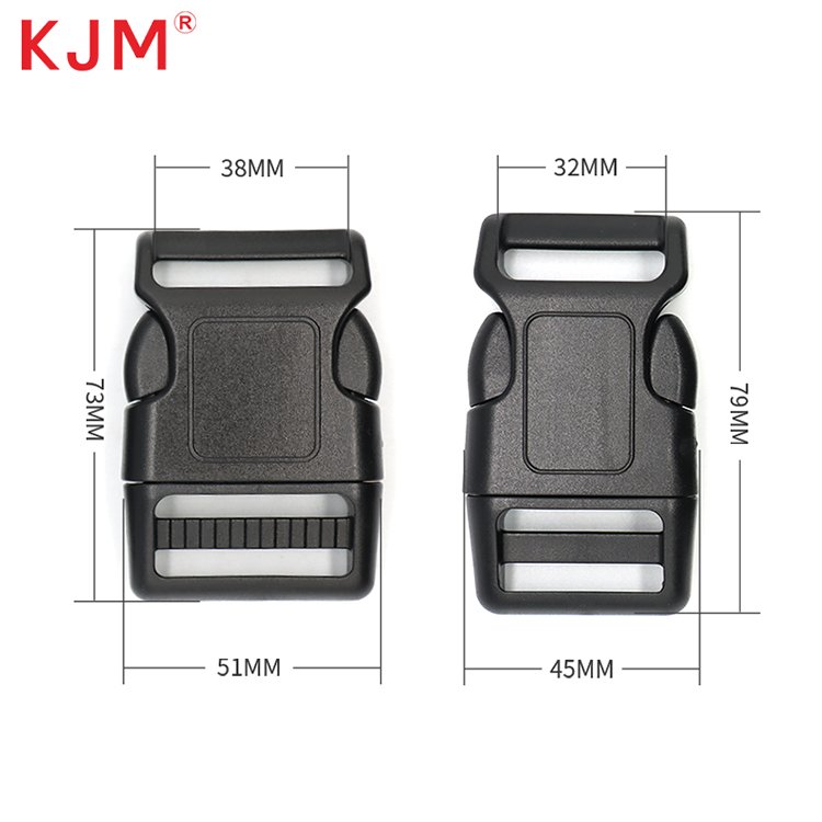 KJM Custom Logo High Quality Heavy Duty Quick Release Plastic Buckle Pet Leash Pet Collar Pet Clothing