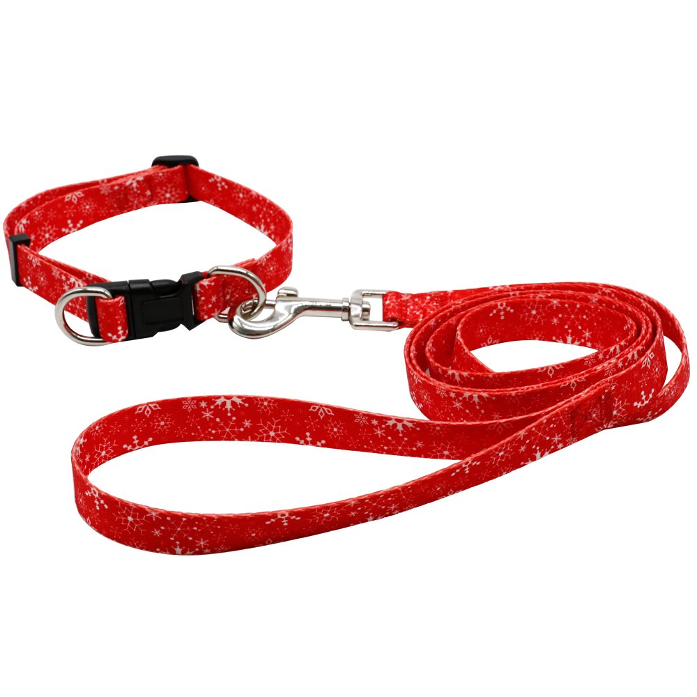 Top Seller Small Size Nylon PP Polyester Dog Cat Collars Christmas Printed Animal Breakaway Feature Colorful Ribbons Walking