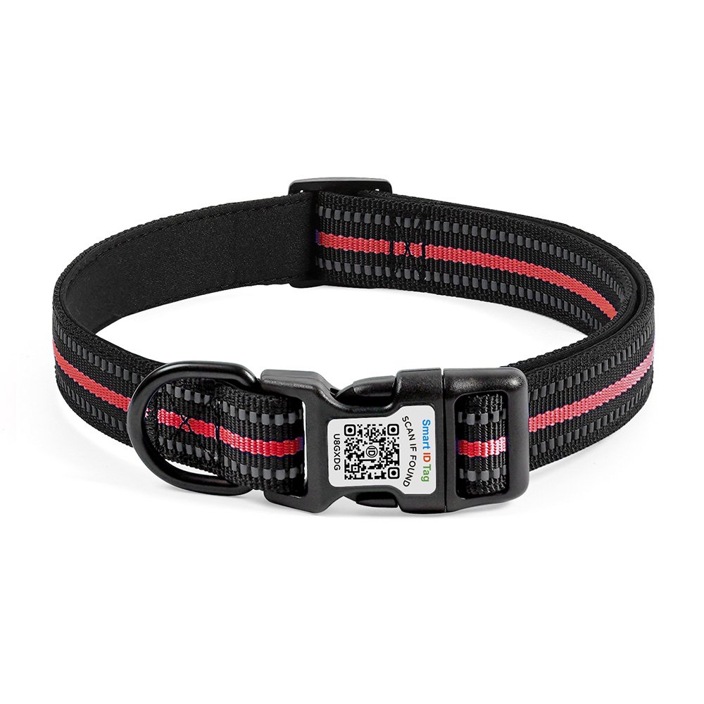 Software Ready Customizable Western Style Smart ID QR Code Pet Dog Neck Collar for Outdoor Use