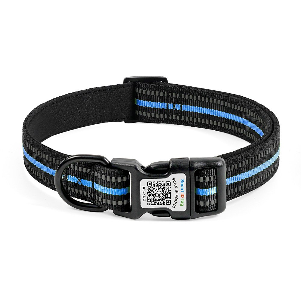 Software Ready Customizable Western Style Smart ID QR Code Pet Dog Neck Collar for Outdoor Use