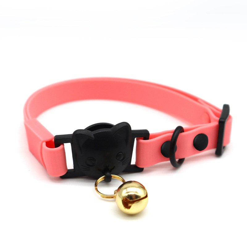 cat Custom Macaron Color Waterproof PVC Dog Collar Adjustable cat Collar Leash luxury Pet Collars Multifunctional Leashes set