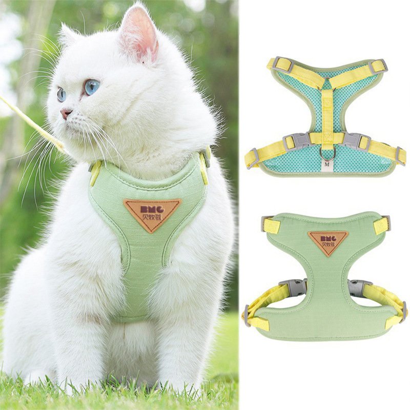 Rarewe Cat Accessories Pet Harness No Pull No Choke Cat Harnesses Leashes Sets Breathable Harness For Cats Puppy