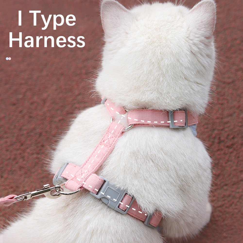 Rarewe Cat Accessories Pet Harness No Pull No Choke Cat Harnesses Leashes Sets Breathable Harness For Cats Puppy