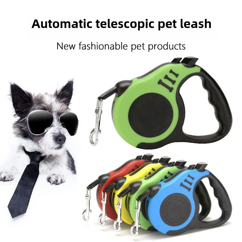 Automatic Retractable Pet Leash Dog Walking Rope with Bone Traction Device for Training and Control