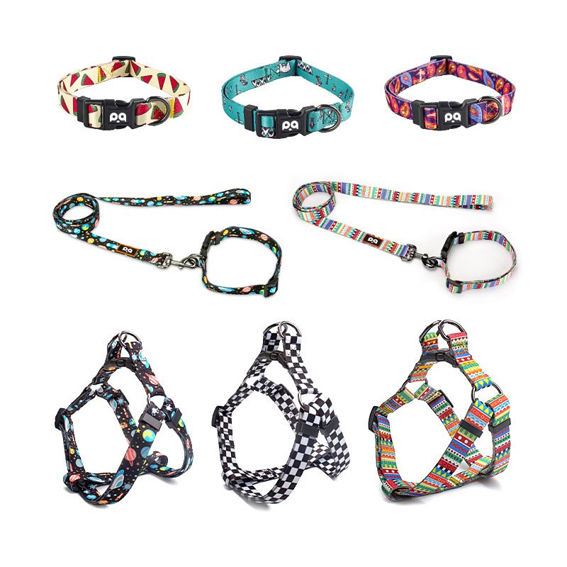 Pet Dog Collar Harness Leash Adjustable Pet Collar for Small Large Dogs Necklace Dog Collars Pet Accessories