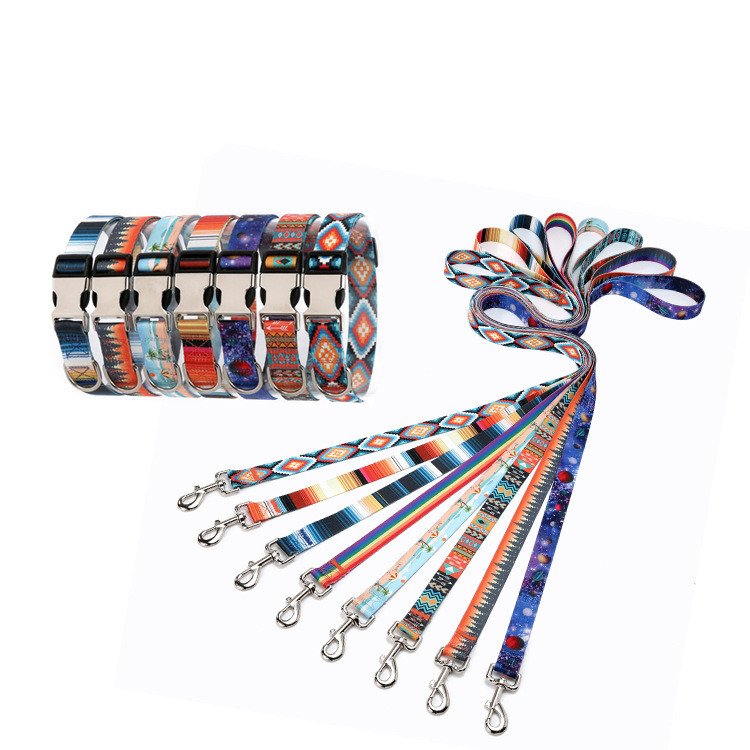 Pet Dog Leash Outdoor Training Leashes for Small Medium Large Dogs Leader Rope Pet Accessories Printed Dog Leash