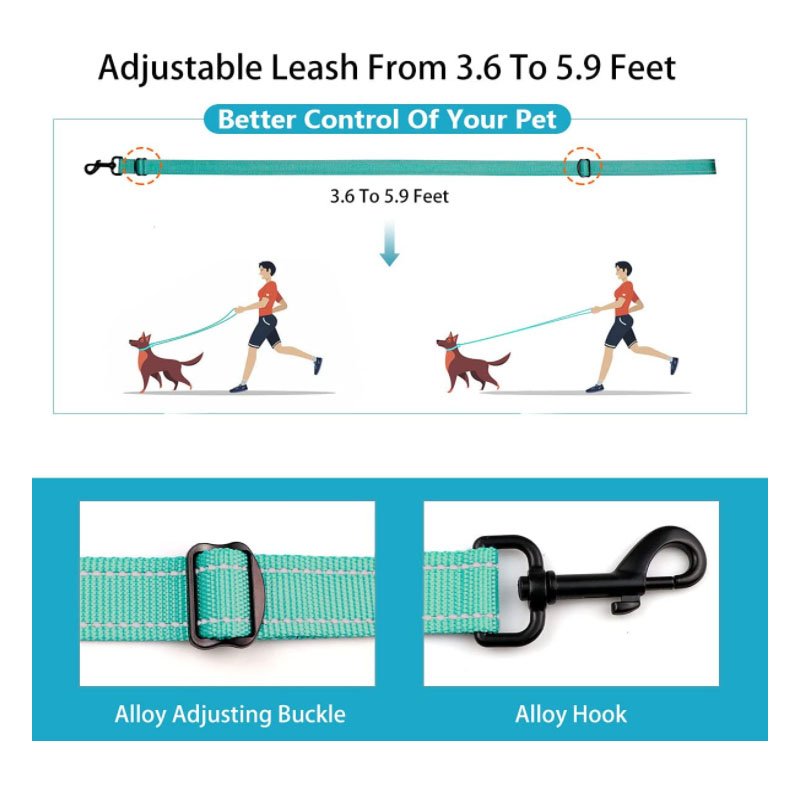 Top Quality Reflective Group Nylon Webbing Dog Leash and Collar Set with Plastic Buckle Sustainable 1pc/opp Bag Customized Color