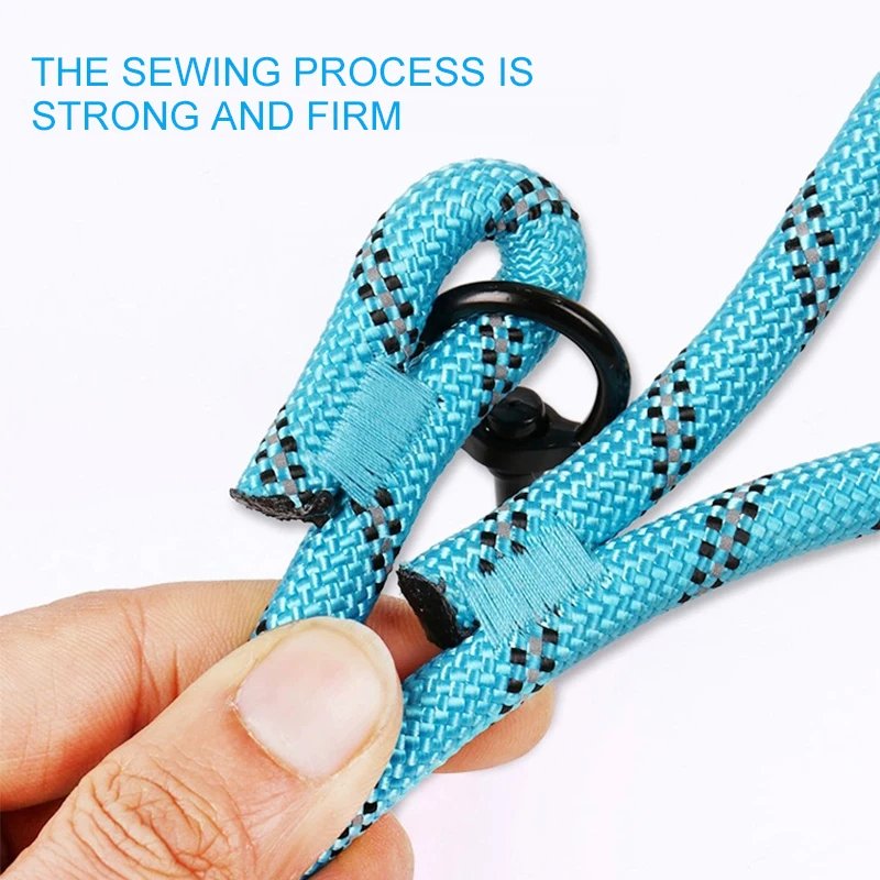 Durable in use high quality hot selling china rope pet dog collar leash Multi-size for large dogs