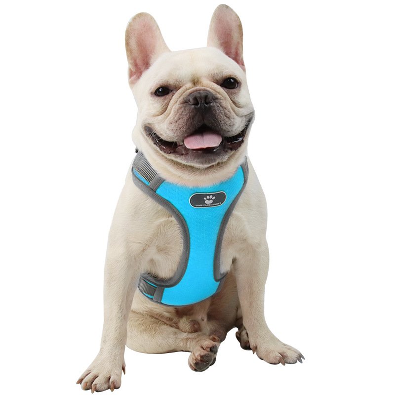 Dog Harness Leash Bulldog Pug Pet Supplies Pectoral Collar Small Dog Puppy