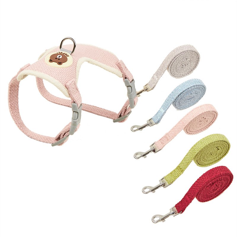 Newest Cute Rabbit Harness Leash Set Bunny Pet Accessories Vest Clothes for Leashes Outdoor Walking s Supplies