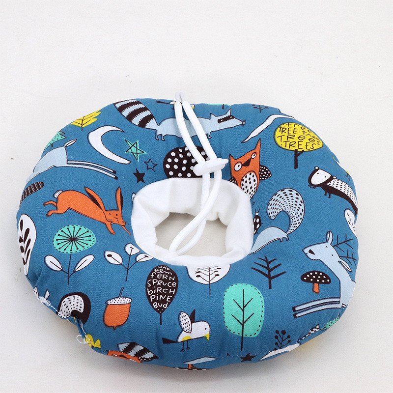 Cartoon Elizabeth Protective Ring Fabric Soft Cotton Filled Pet Cat Dog Collar Anti-bite Neck-Collar Elizabeth Circle Pet Collar
