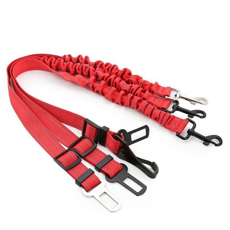 Hot Selling Collar Accessories Car Safety Dog Restraints Harness Adjustable Belts Pet Car Seat Belt
