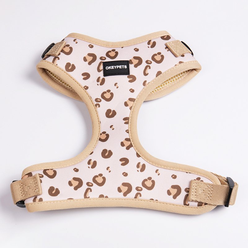 2021 Wholesale Custom Pattern Neoprene Adjustable Pet Harness Leash Dog Vest Harness Set for Small Medium Breed