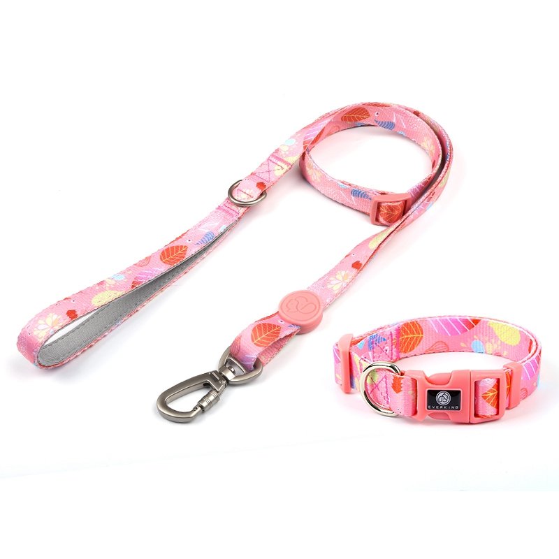 Manufacturer Custom Logo Pattern Pet Collars Leashes Tactical Dog Collar And Leash Set