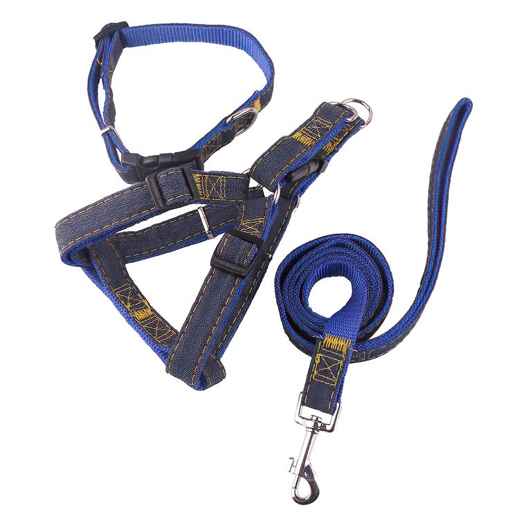 Durable Safty Hands Free Luxury Pet Collar Dog Leash Four Size Adjustable other pet collars, leashes & harnesses