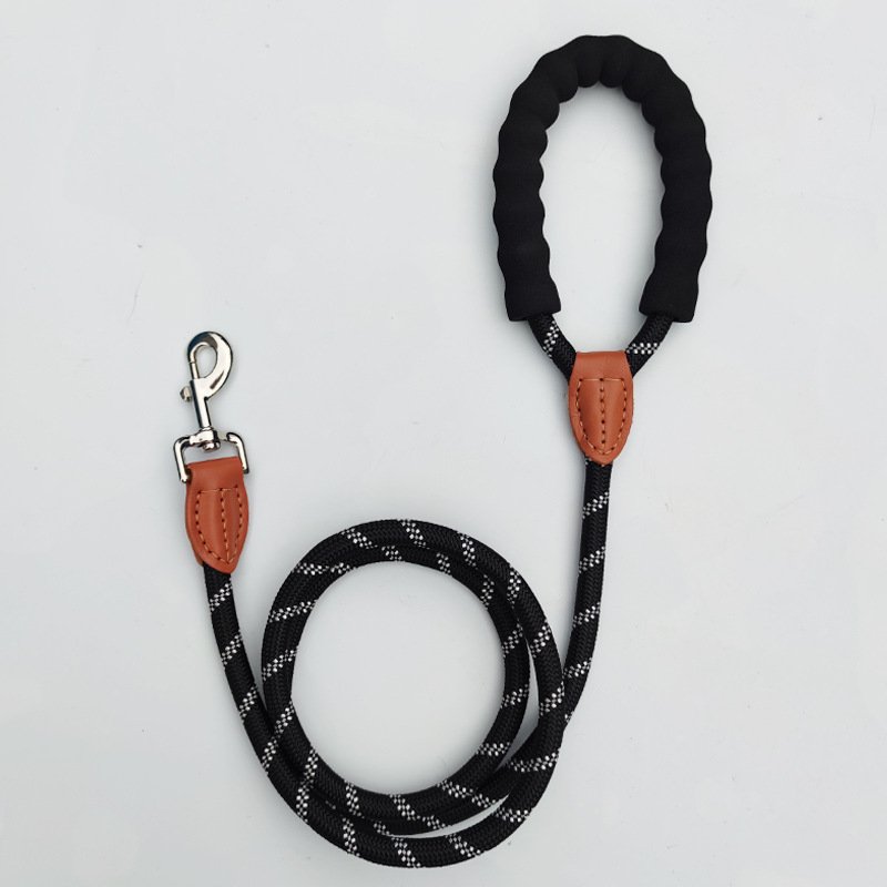 New convenient multi-functional reflective leather dog leash pet supplies
