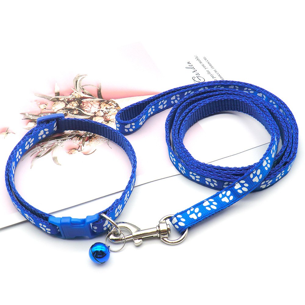 Wholesale Leash Dog Training Collar and Leash Sets Dog Collar Harness Leash with Bells Pet Collars for Dogs