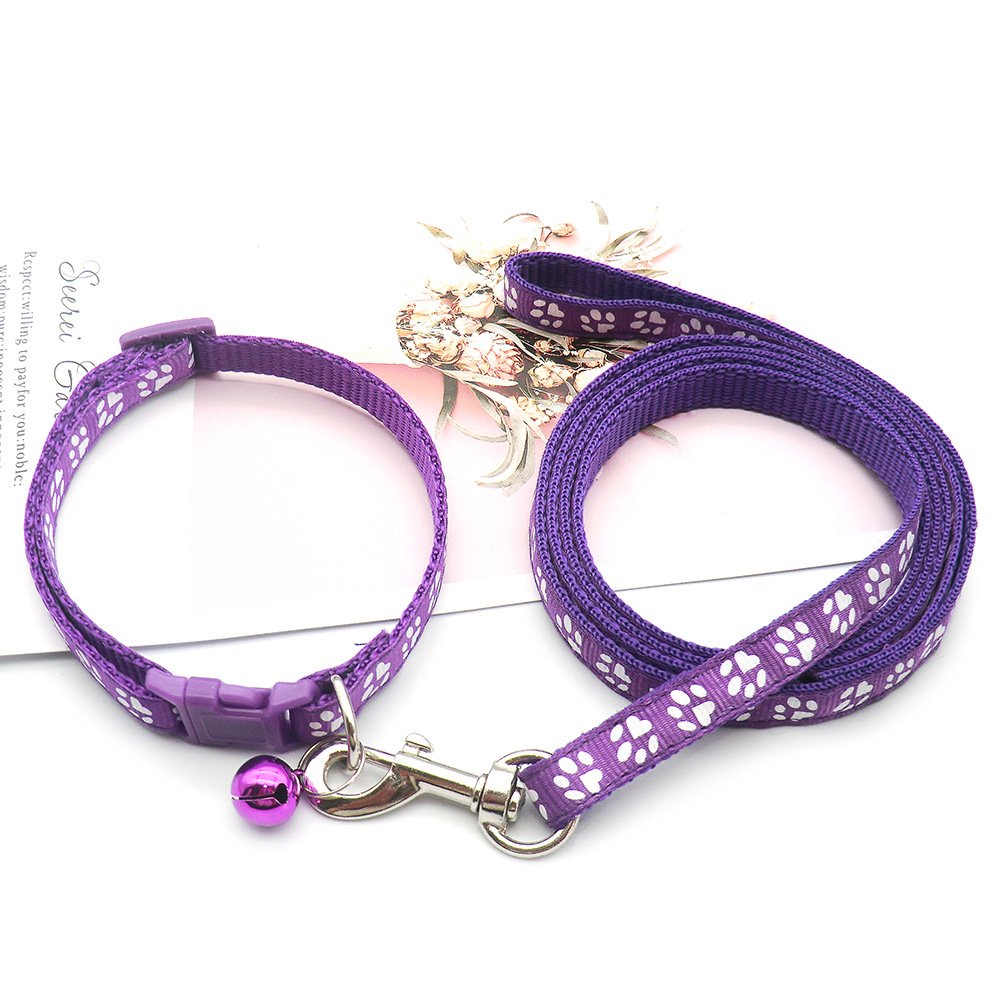 Wholesale Leash Dog Training Collar and Leash Sets Dog Collar Harness Leash with Bells Pet Collars for Dogs