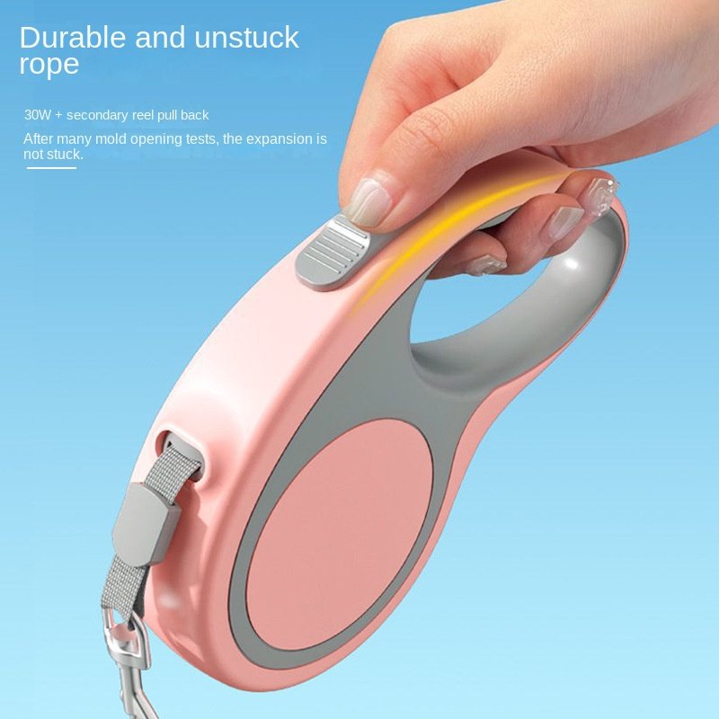 Fashionable Mini Portable Retractable Dog Leash Universal for Small Medium Sized Dogs Padded Feature Walking Generation Hair