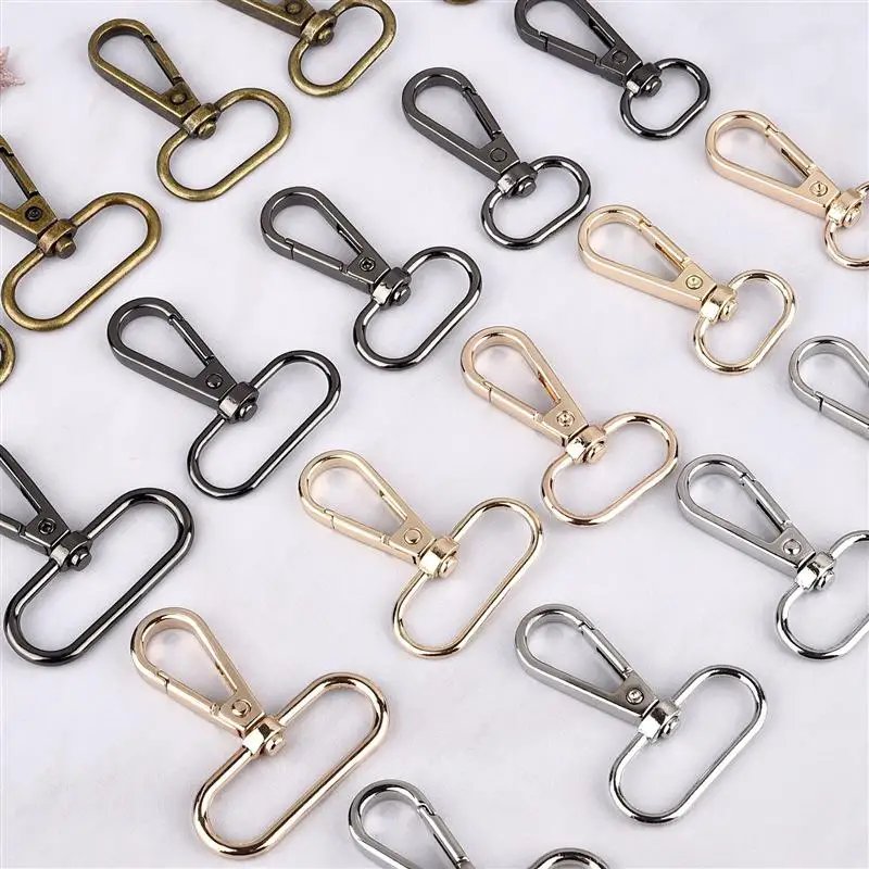 Metal Detachable Openable Swivel Leather Bag Handbag Shoulder Strap Belt Clasp Trigger Buckle Key Ring Dog Chain Collar Snap DIY