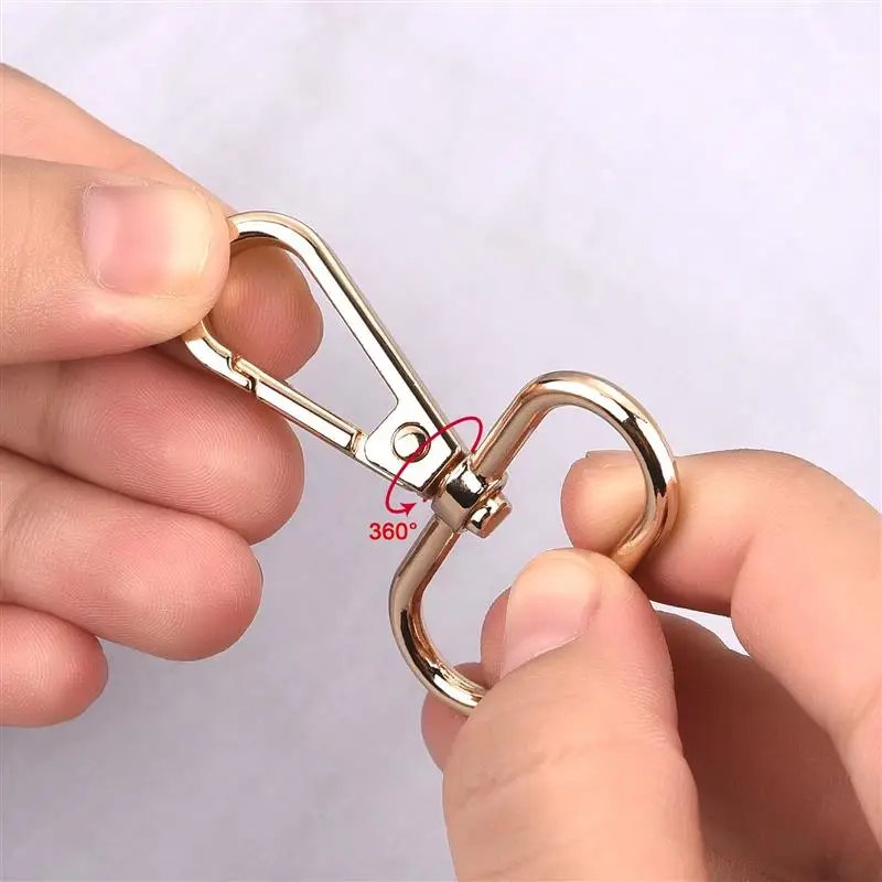 Metal Detachable Openable Swivel Leather Bag Handbag Shoulder Strap Belt Clasp Trigger Buckle Key Ring Dog Chain Collar Snap DIY
