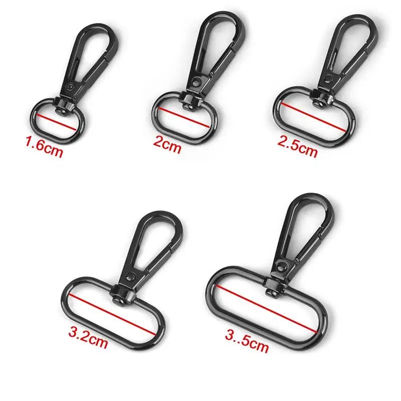 Metal Detachable Openable Swivel Leather Bag Handbag Shoulder Strap Belt Clasp Trigger Buckle Key Ring Dog Chain Collar Snap DIY