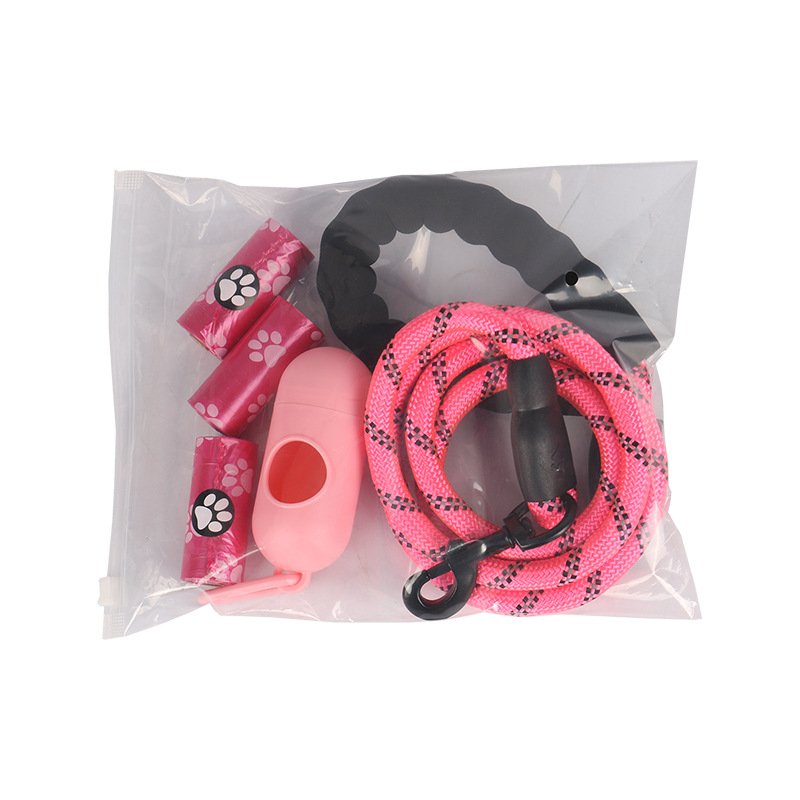 Dog Leash Harnesses Leads for Dogs Walking Slung Shoulder Hands Free Leashes Running Dog Chain Multifunctional Double-head Leash
