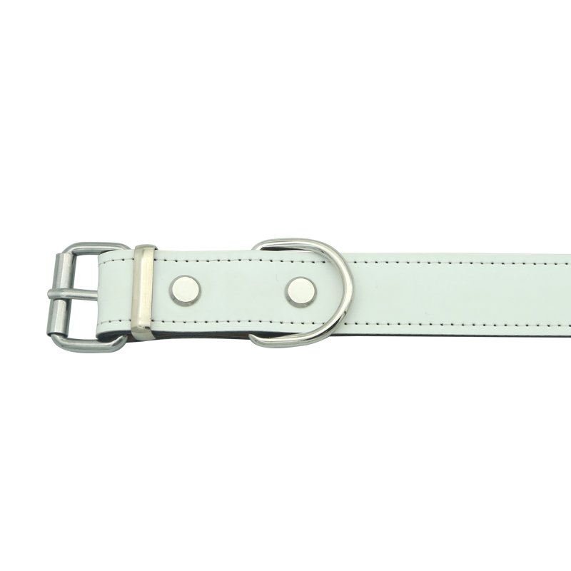 High quality sublimation blanks leather pet collar and leash for dog