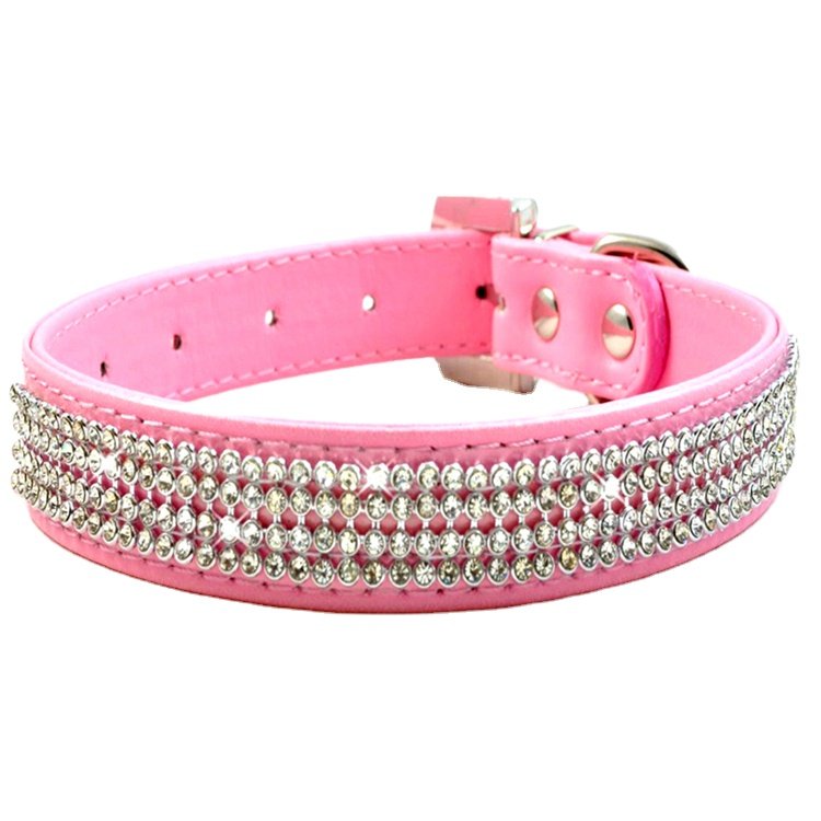 Luxury bling bling studded pet dog collar