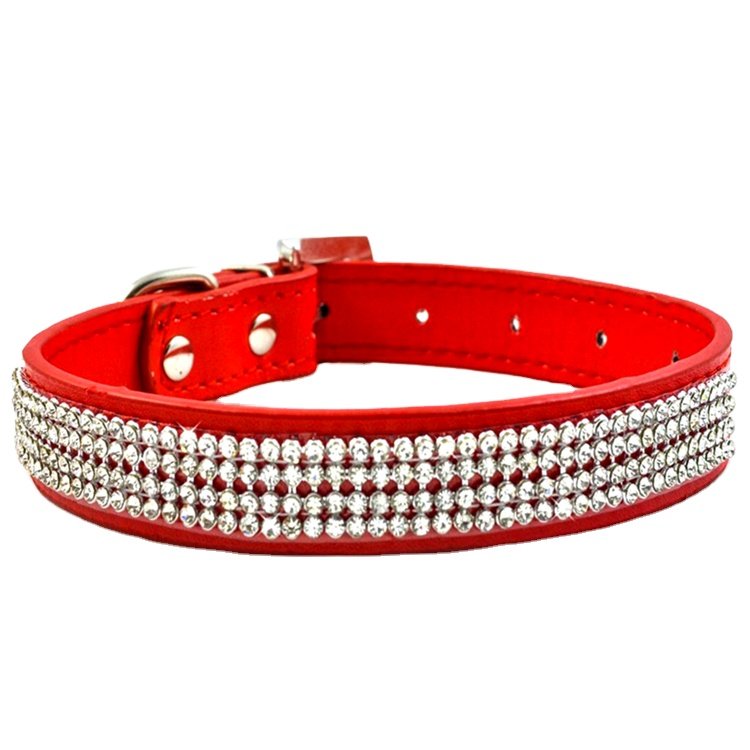 Luxury bling bling studded pet dog collar