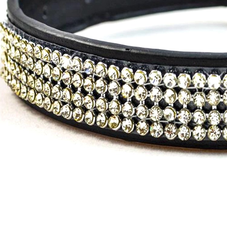 Luxury bling bling studded pet dog collar