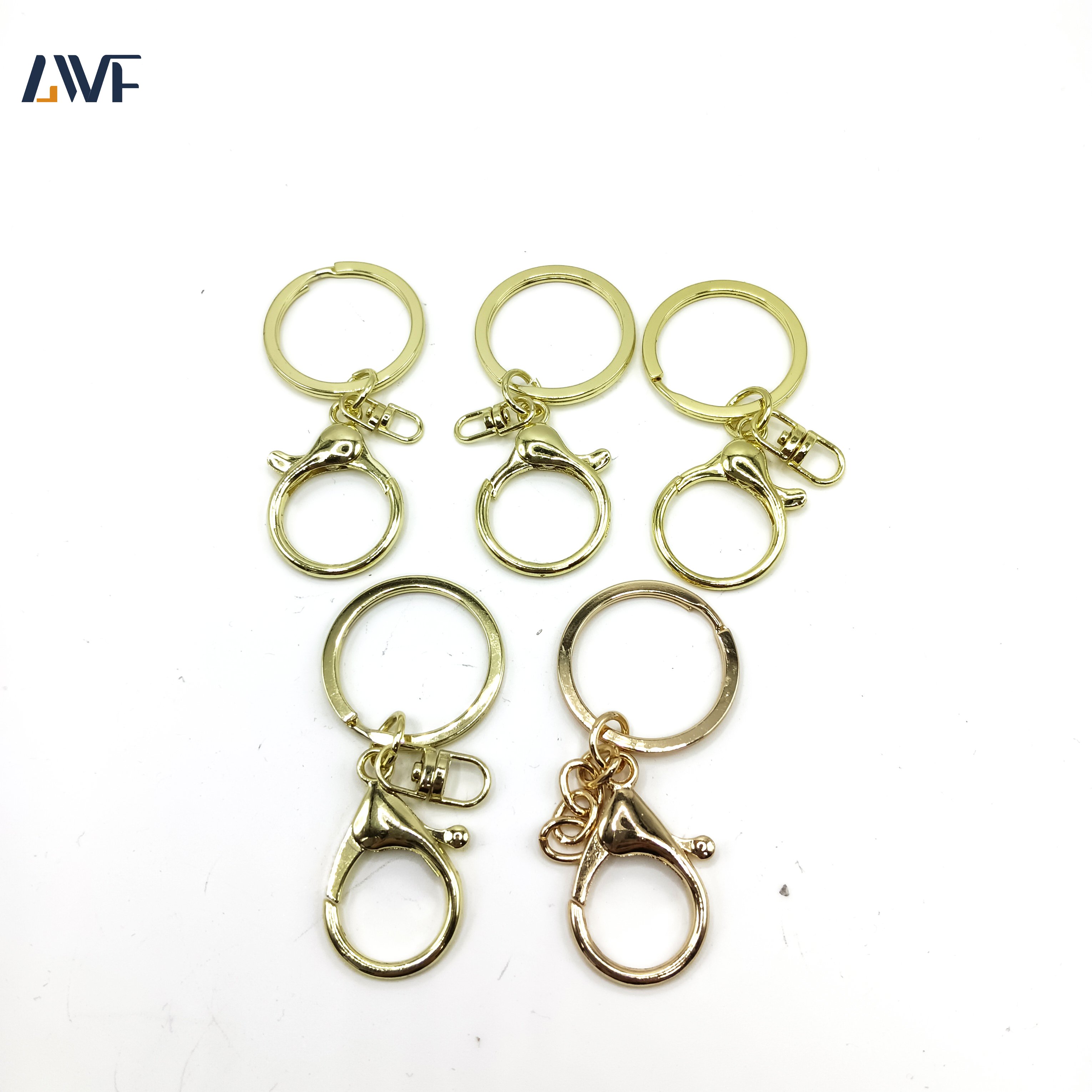 Factory Wholesale Metal Key Chains Zinc Alloy Buckle Black Snap Hook Triangle Clip Olecranon Buckle
