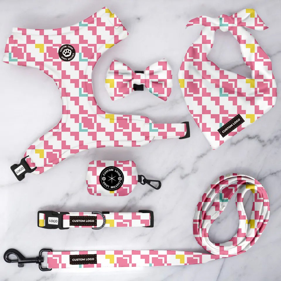 Custom Logo Wholesale Polyester Nylon Designer Luxury Custom Other Pet Collars, Leashes & Harnesses Other Pet Collars, Leashes