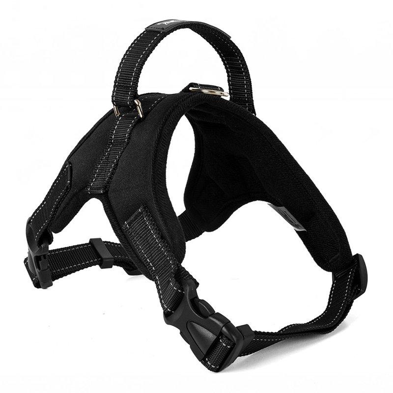 Top Seller Large Fiber Chest Harness Set for Pets Print Pattern Dog Safety Vest with Ribbons and Breakaway Collar Leash