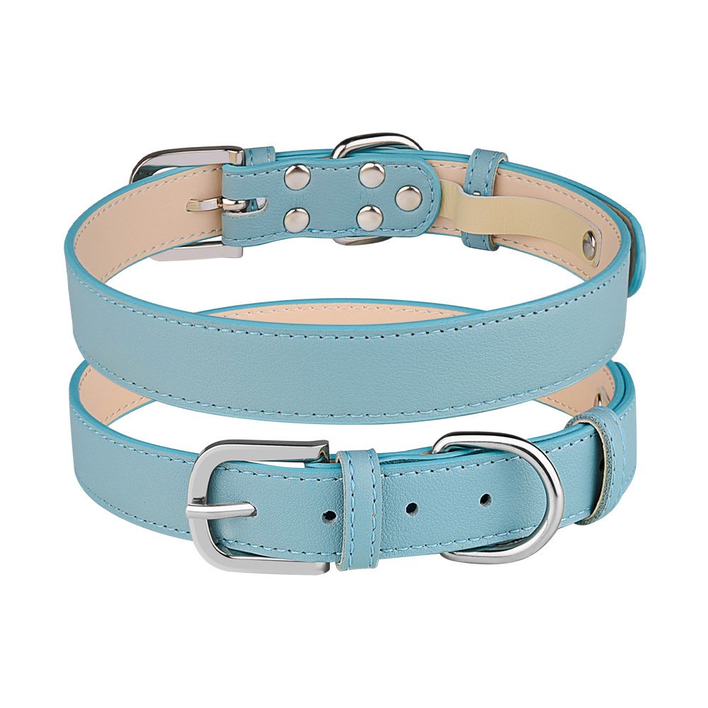 Factory Pet Collars leashes and collars Outdoor Dog Leather Colorful Collars for pet