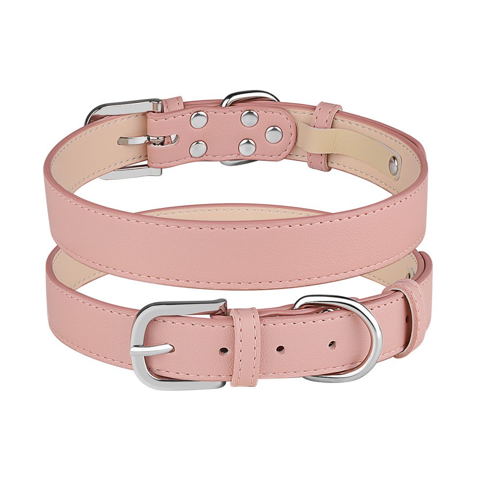 Factory Pet Collars leashes and collars Outdoor Dog Leather Colorful Collars for pet