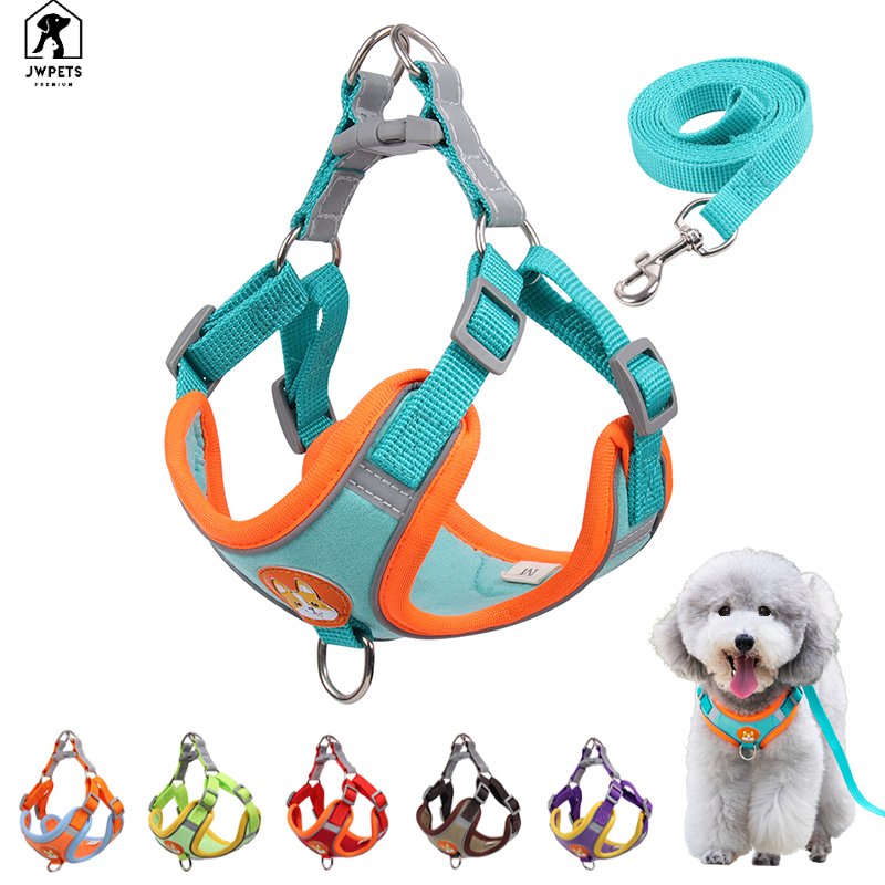 Cute Dogs Harness Vest And Leash Antiescape Cat Chest Strap Pet Collar For Small Breeds Dog Accessories French Bulldog Chihuahua