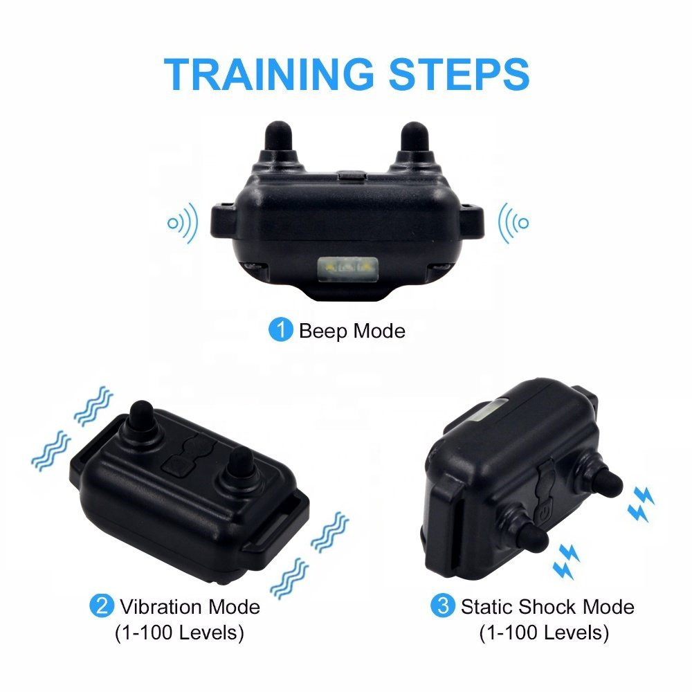 Wodondog L880-2 Rechargeable Waterproof Ip67 Dog Training Collars With 800m Remote For 2 Dogs