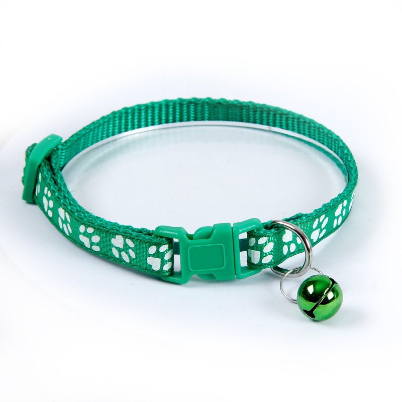 Easy Connect Adjustable Prong Nylon Dog Neck Collar with Comfort Bungee Loop