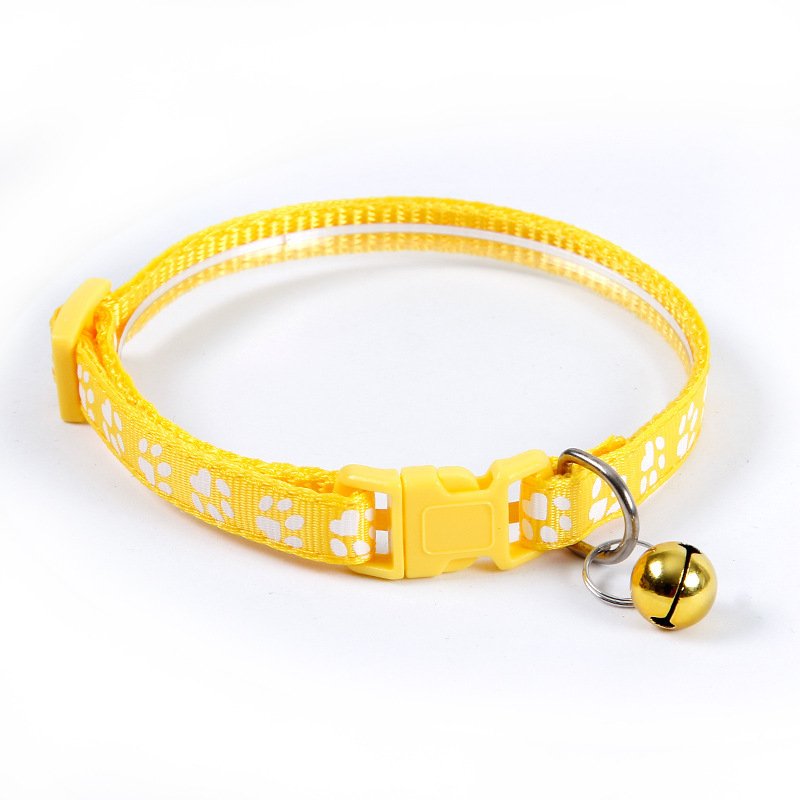 Easy Connect Adjustable Prong Nylon Dog Neck Collar with Comfort Bungee Loop