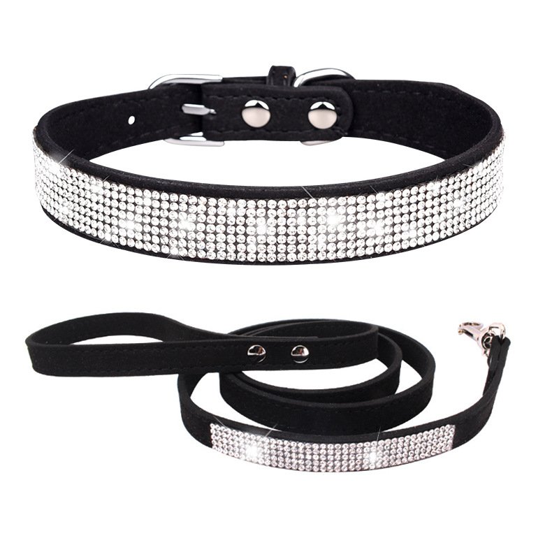 Exquisite small medium dog collar and leash high quality dog products pet accessories